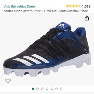 Men size 11 adidas baseball cleats